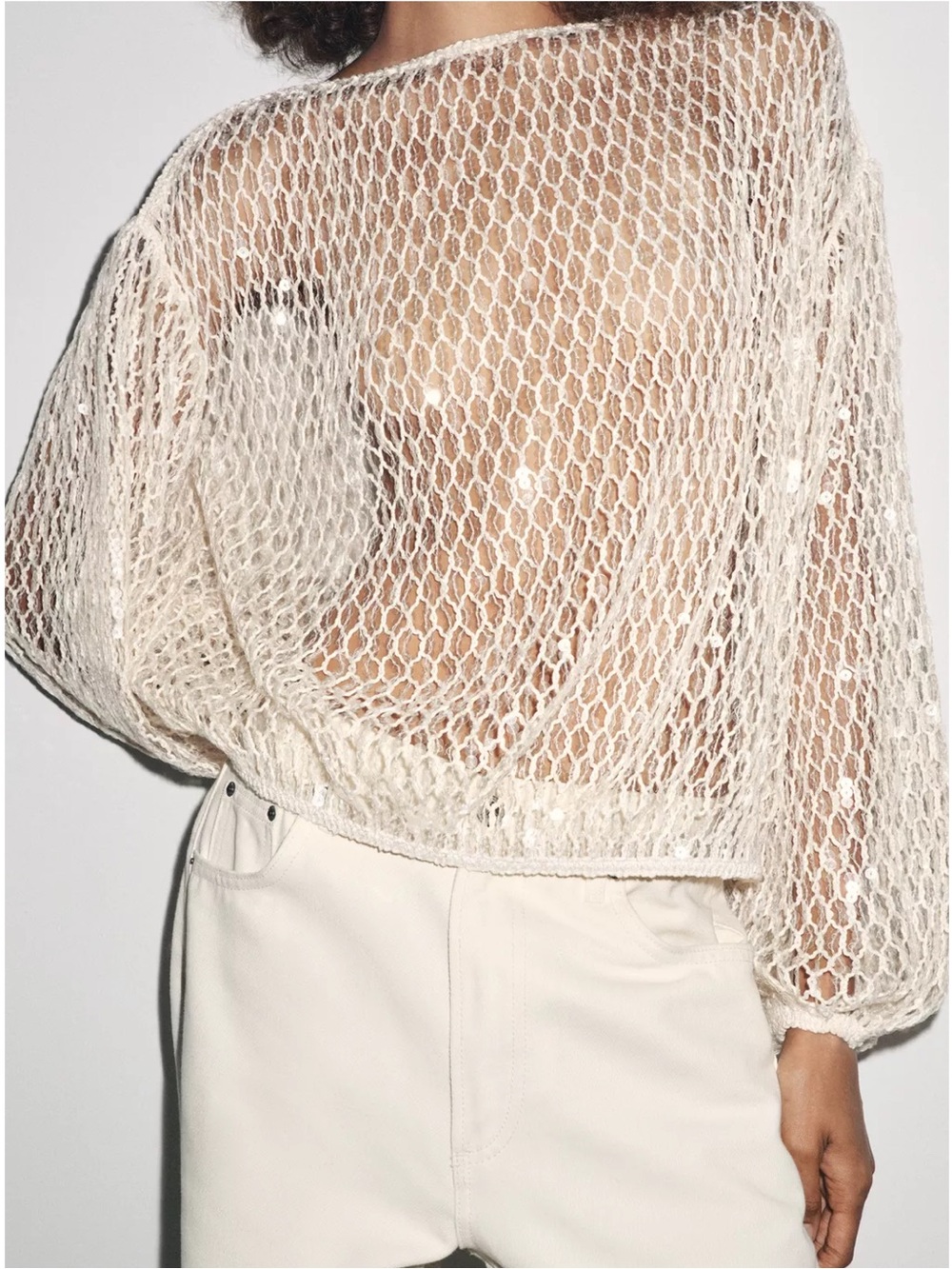 ZARA ZW COLLECTION SEQUIN TOP